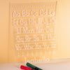 Personalised Write and Wipe Alphabet Board - Manuscript