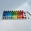 Wooden Number Puzzle Fishing Board