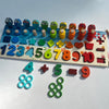 Wooden Number Puzzle Fishing Board