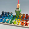 Wooden Number Puzzle Fishing Board